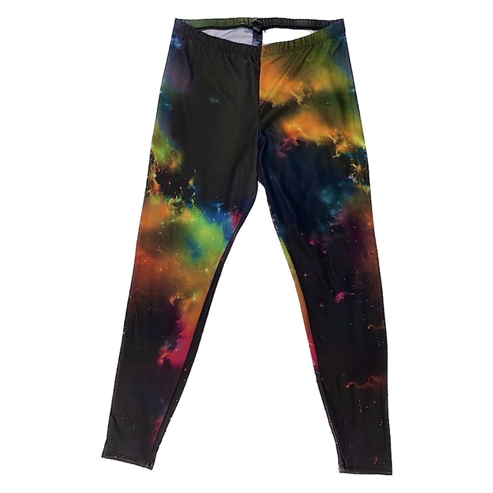 Forever 21+ Galaxy Print Leggings